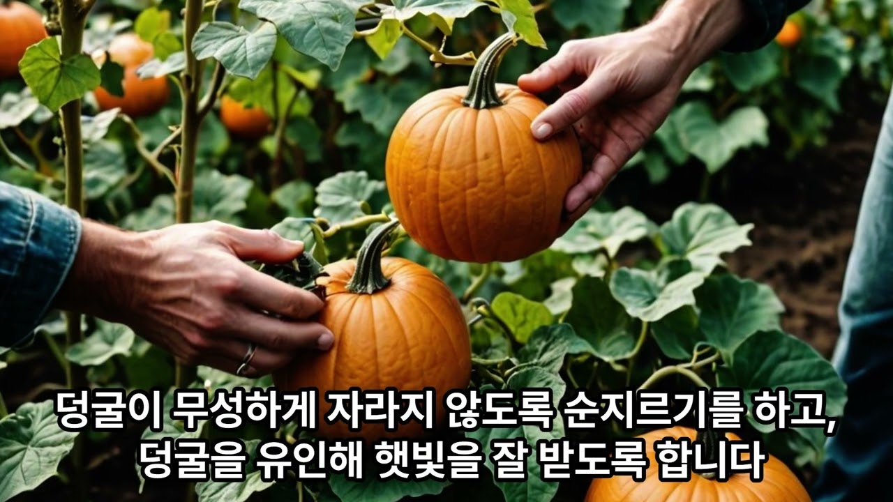 호박농사 이렇게 하면 주렁주렁
