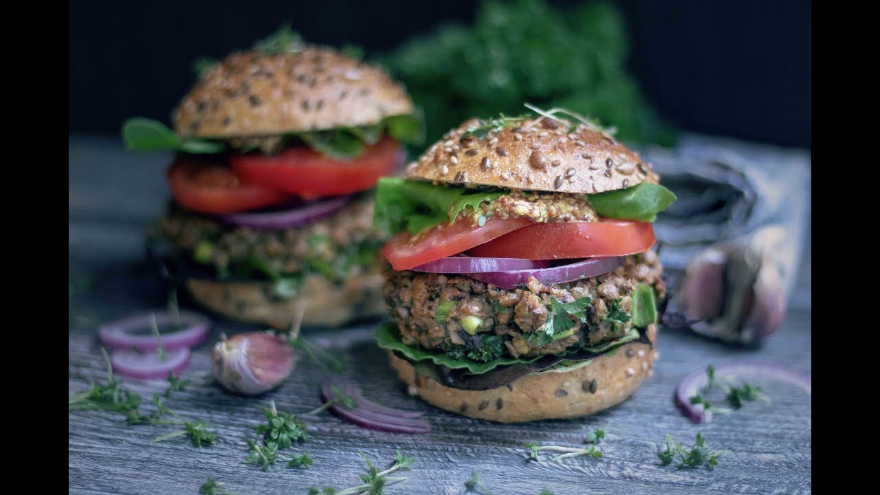 Vegan Lentil Burgers | High Protein Recipe