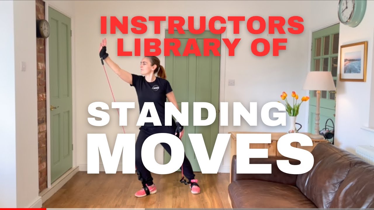 Resistance Pilatchi Calm - Reverse Warrior. Tai Chi Pilates and Rehab inspired resistance band exs