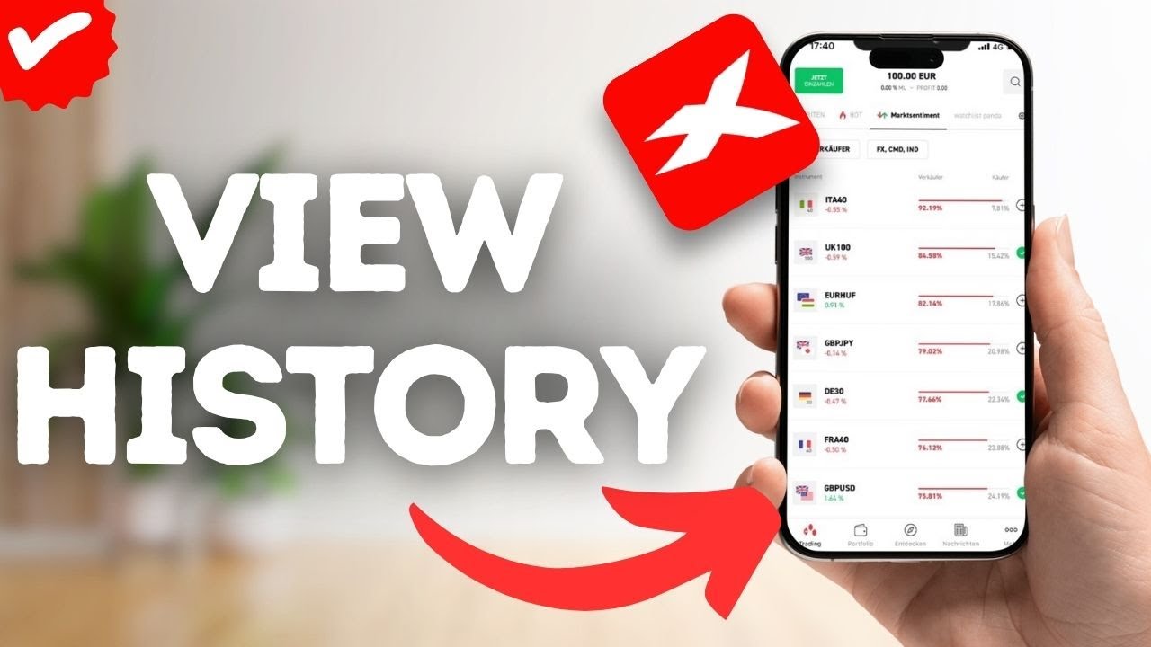 Как просмотреть историю на XTB?