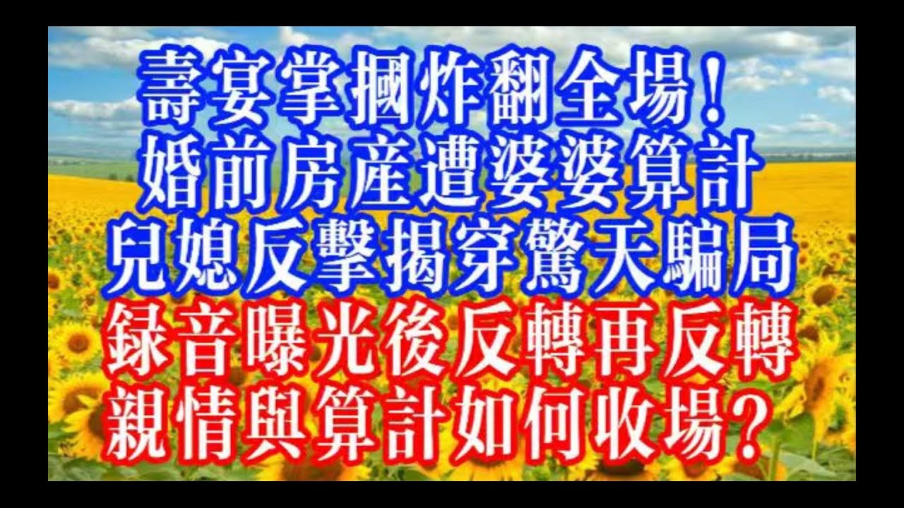 婚前房引发寿宴血案！婆婆掌掴“不孝”儿媳，反遭反手回击，录音+转账记录曝光，这场家庭闹剧藏着多少私心？ #youtubeshorts #情感故事 #家庭倫理 #婆媳關係#霸道總裁2月6日 2