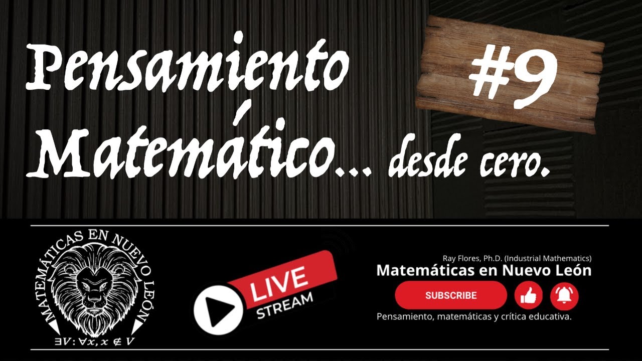 En Vivo | Pensamiento Matemático... desde cero.