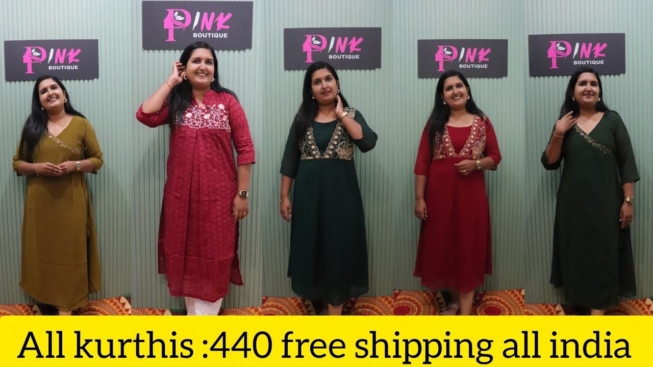 Georgette Kurti 440, бесплатная доставка по всей Индии