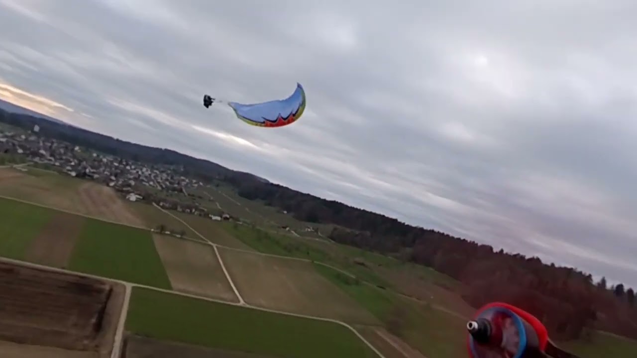 eewinchy paraglider towing and some acro actions