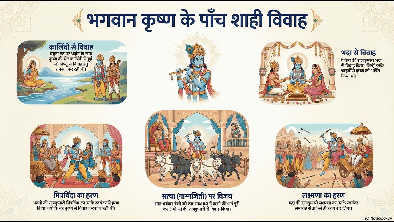 58/89 | कृष्ण_ने_पाँच_राजकुमारियों_से_विवाह_किया | Srimad Bhagavatam Canto 10 Chapter 58