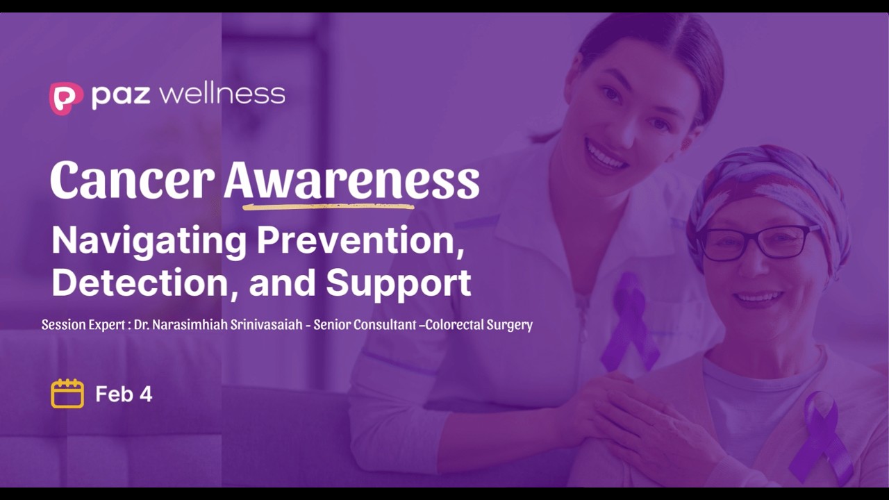 How to Prevent Cancer Early? Gut Health, Screening | Pazcare Health Talk