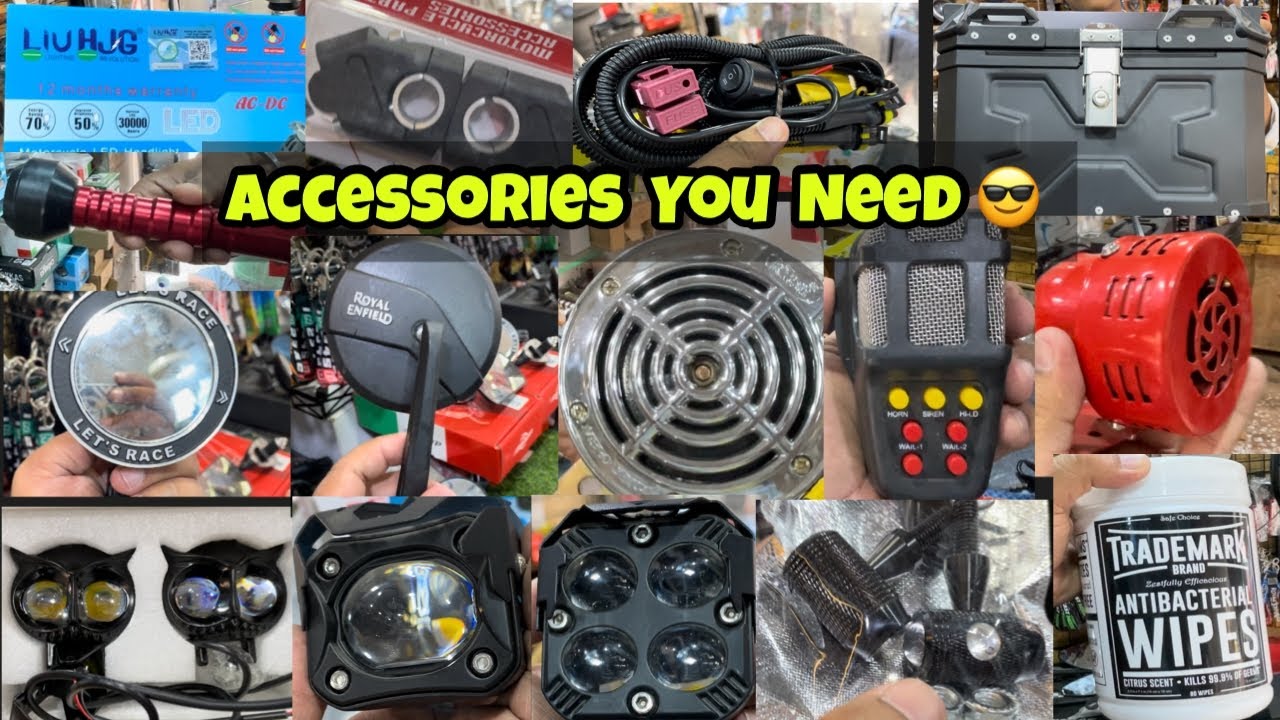Bike Modification Accessories must Have 🔥| Karol Bagh Bike accessories |
