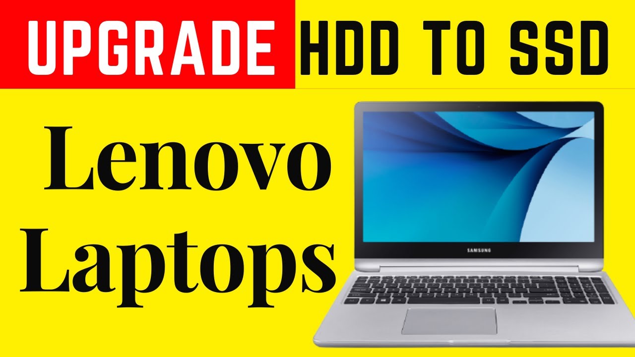 How To Replace Hard Drive with SSD Drive into Lenovo Laptop Computer - HDD / SSD( 4k)