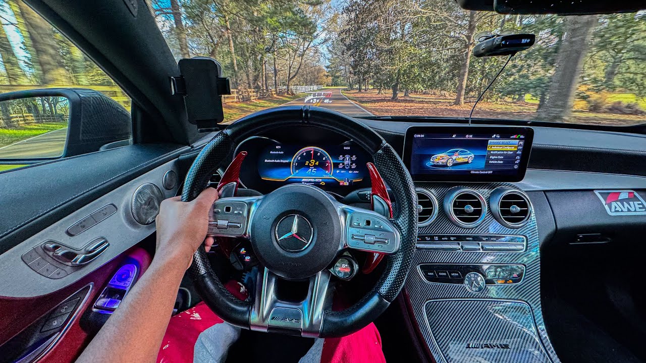 AGGRESSIVELY DRIVING MY AMG C43 ON EMPTY BACKROADS (POV)