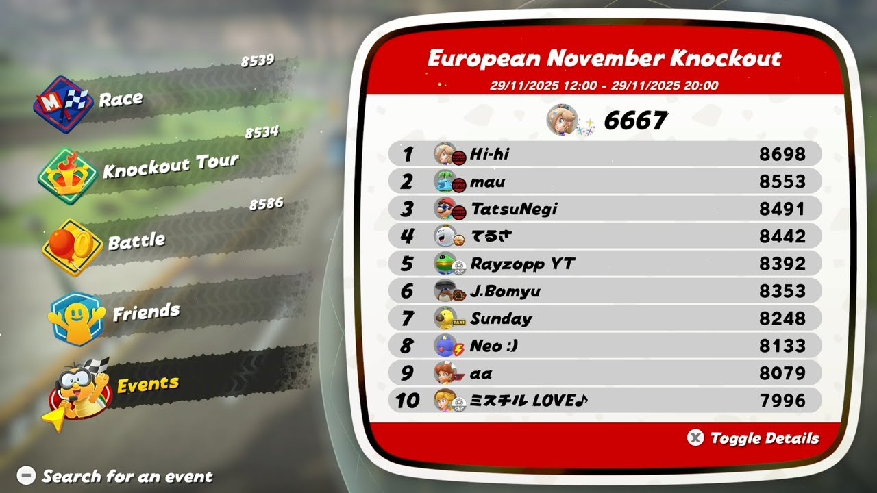Mario Kart World #30: European November Knockout