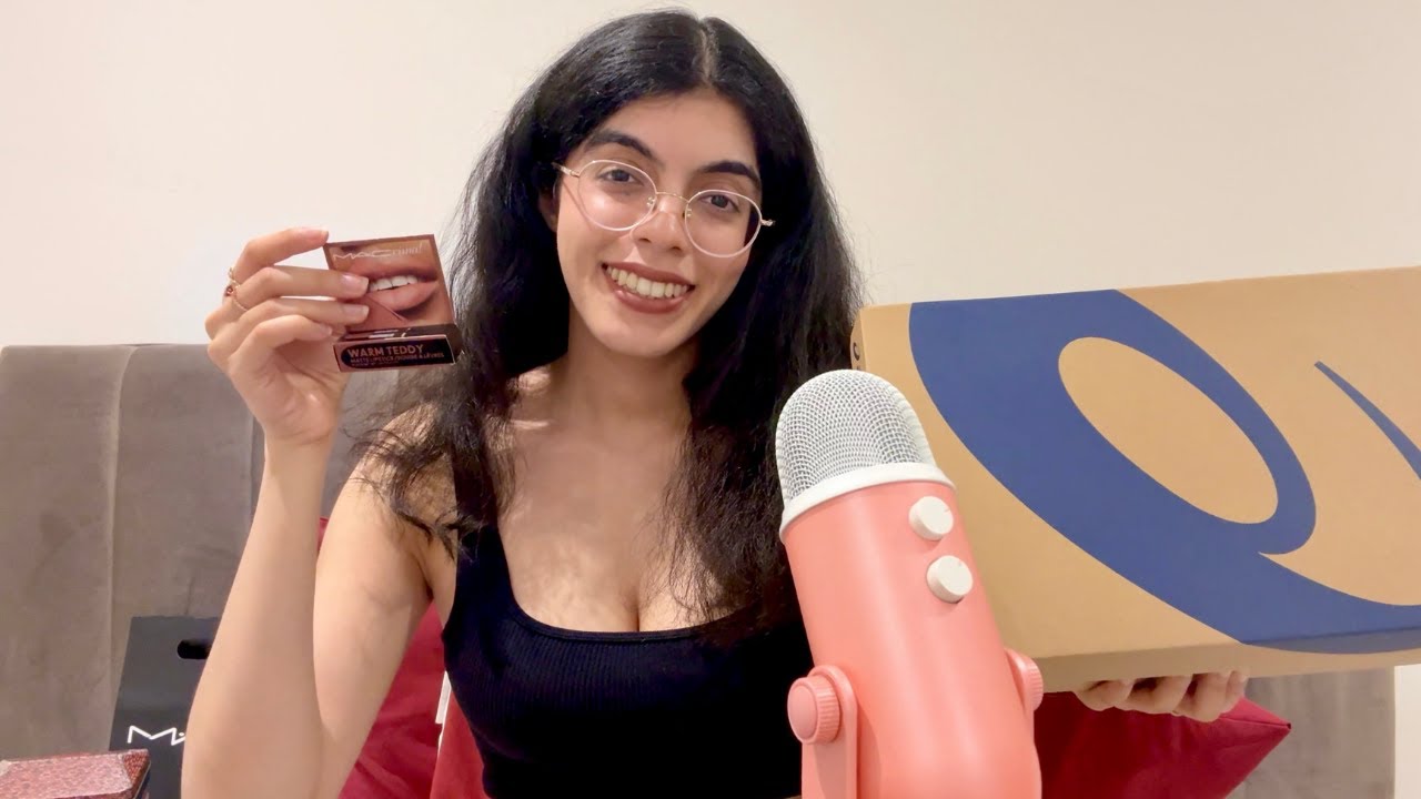 ASMR haul  🛍️💄 (NEW blue yeti triggers)