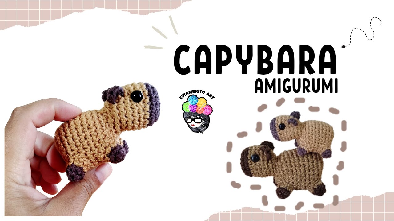 🔥🤎CAPYBARA Amigurumi Llavero/ Estambrito Art