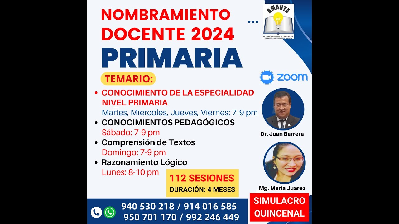 NOMBRAMIENTO DOCENTE NIVEL PRIMARIA