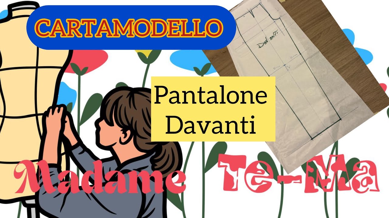 PANTALONE Cartamodello davanti facilissimo 👗🙋‍♀️🧵🪡
