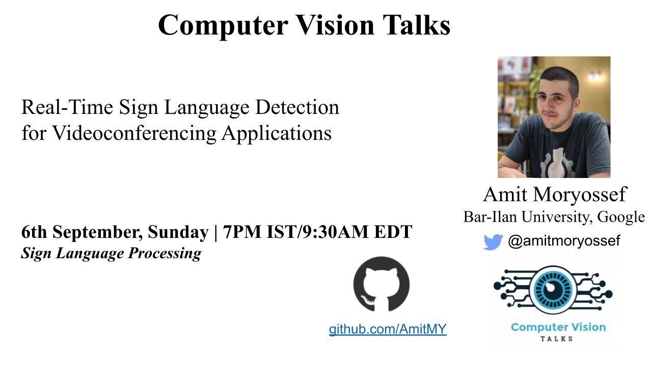 Real- Time Sign Language Detection for Video Conferencing Applications.