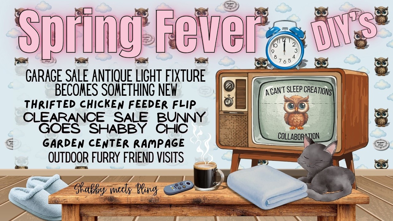 Весенний декор своими руками / Антикварный светильник с распродажи превращается в нечто новое / П...