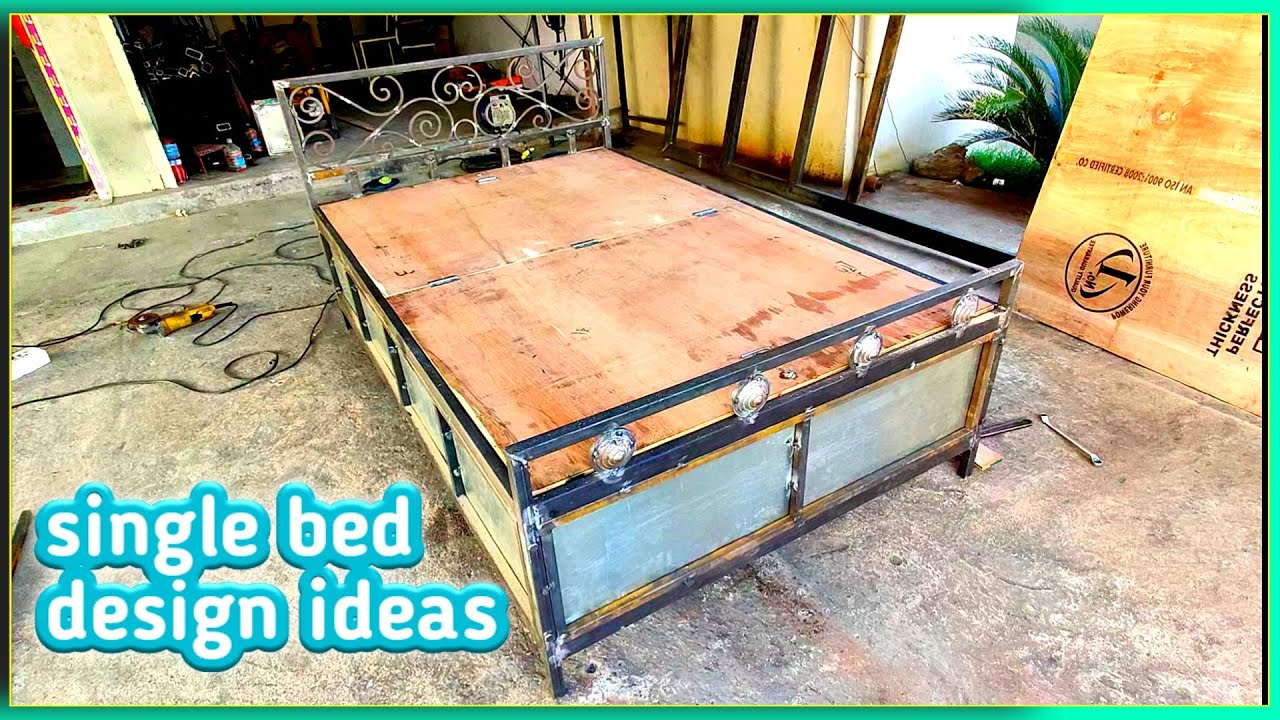 modern furniture and decor || bed making iron sheet || step by step