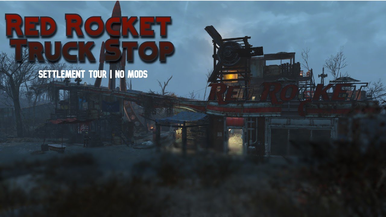 Fallout 4 | Red Rocket Truck Stop Tour | No Mods