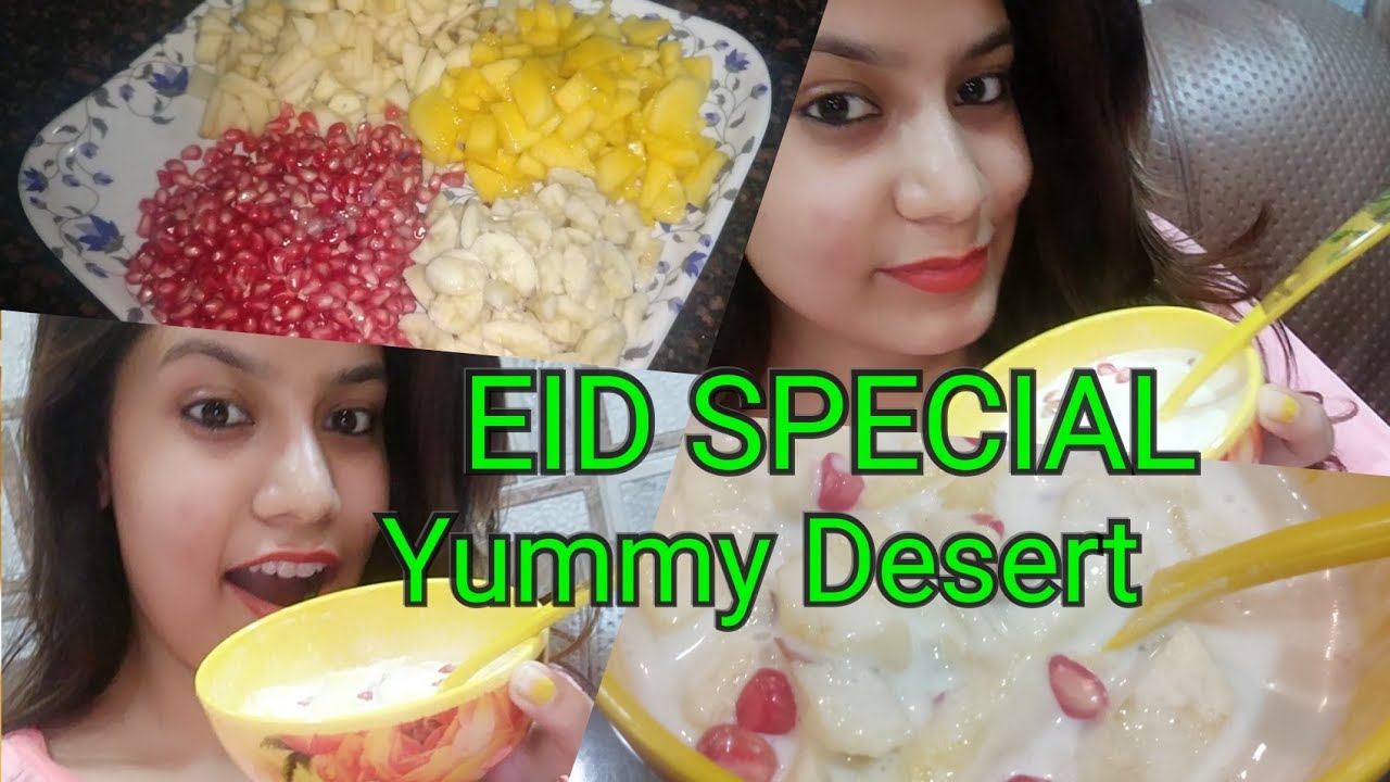 Eid Special- Frussh Salad | Yummy Desert in Just 2 mins | Super easy desert recipe during Iftaar 💗