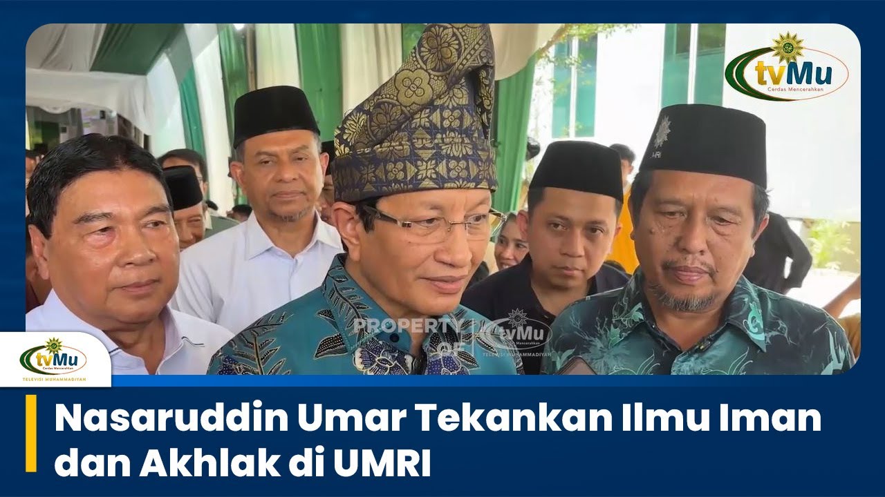 Nasaruddin Umar Tekankan Ilmu Iman dan Akhlak di UMRI