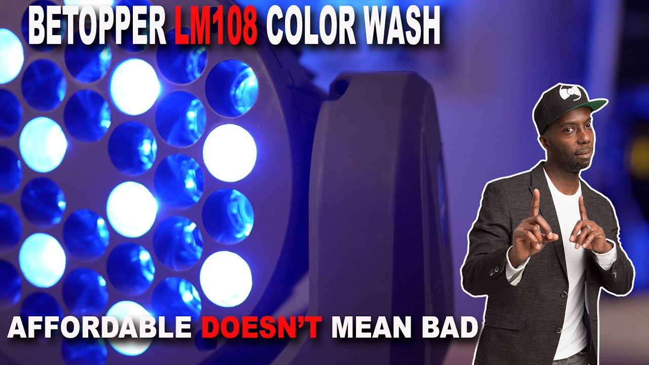 Betopper LM108 Moving Head Color Wash REVIEW - AFFORDABLE DJ Lighting Done RIGHT