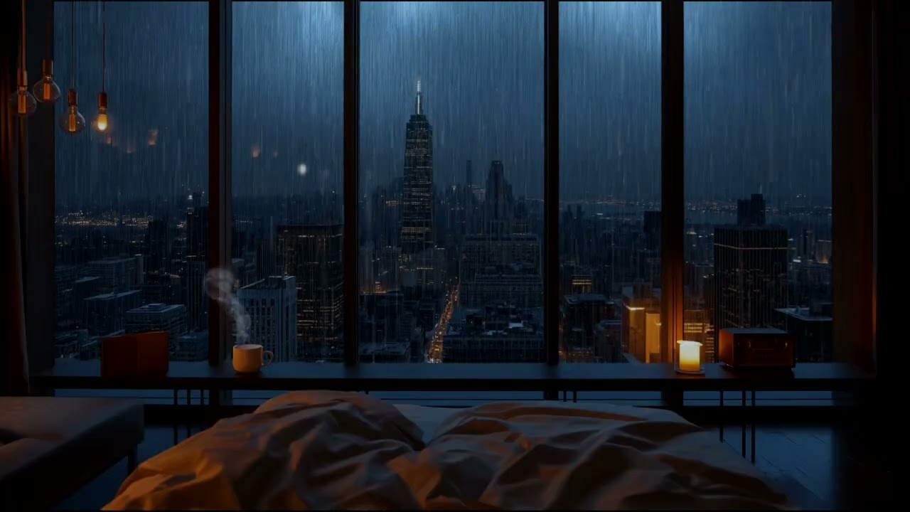 Rain Sounds for Sleep from an Open Window | Relaxing Rain for Sleeping & Meditation