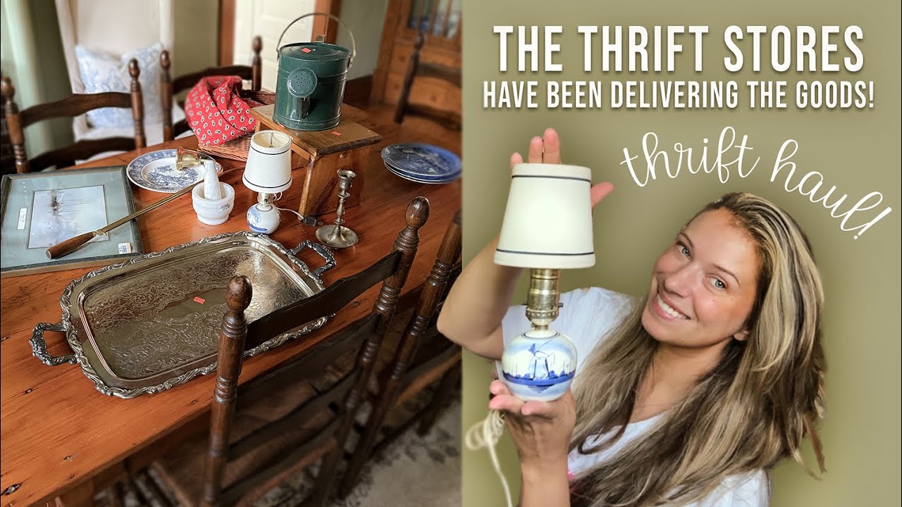 Thrifted Decor Haul (Vintage Finds), Thrifted Art Makeovers & Backyard Weekend Vlog! 