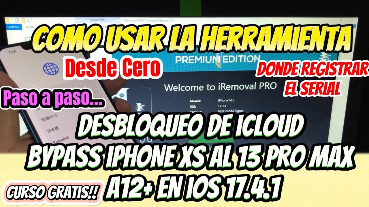 Desbloqueo de icloud bypass iPhone Xs al 14 Pro max pasó a pasó | desde cero