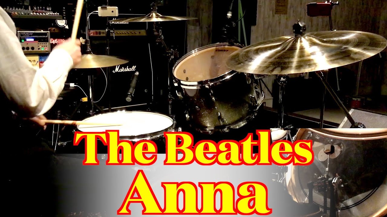 The Beatles - Anna (Drums cover from fixed angle)