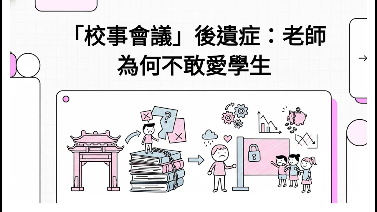 校事會議後遺症：教師不再「愛之深責之切」