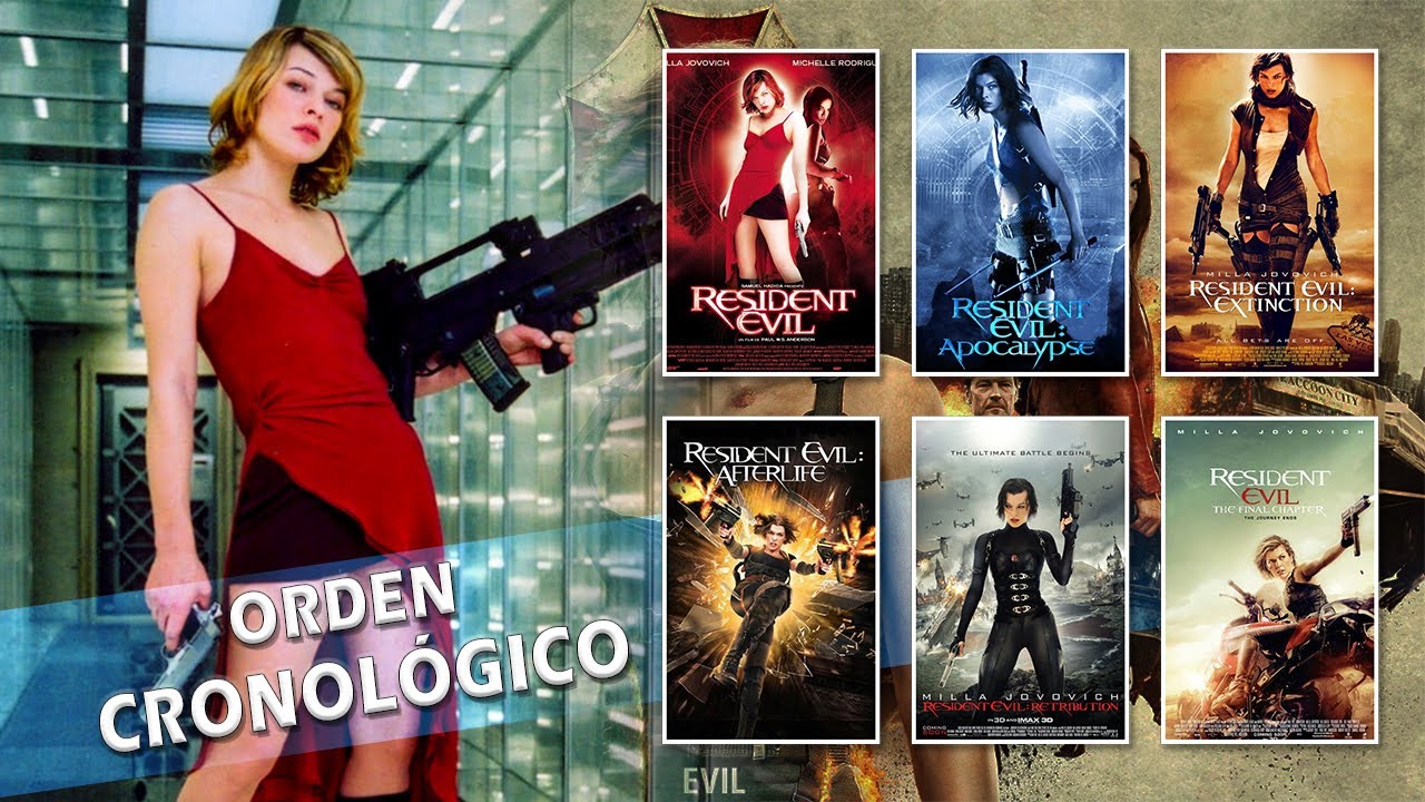 ORDEN CRONOLÓGICO PARA VER LA SAGA RESIDENT EVIL (MILLA JOVOVICH)
