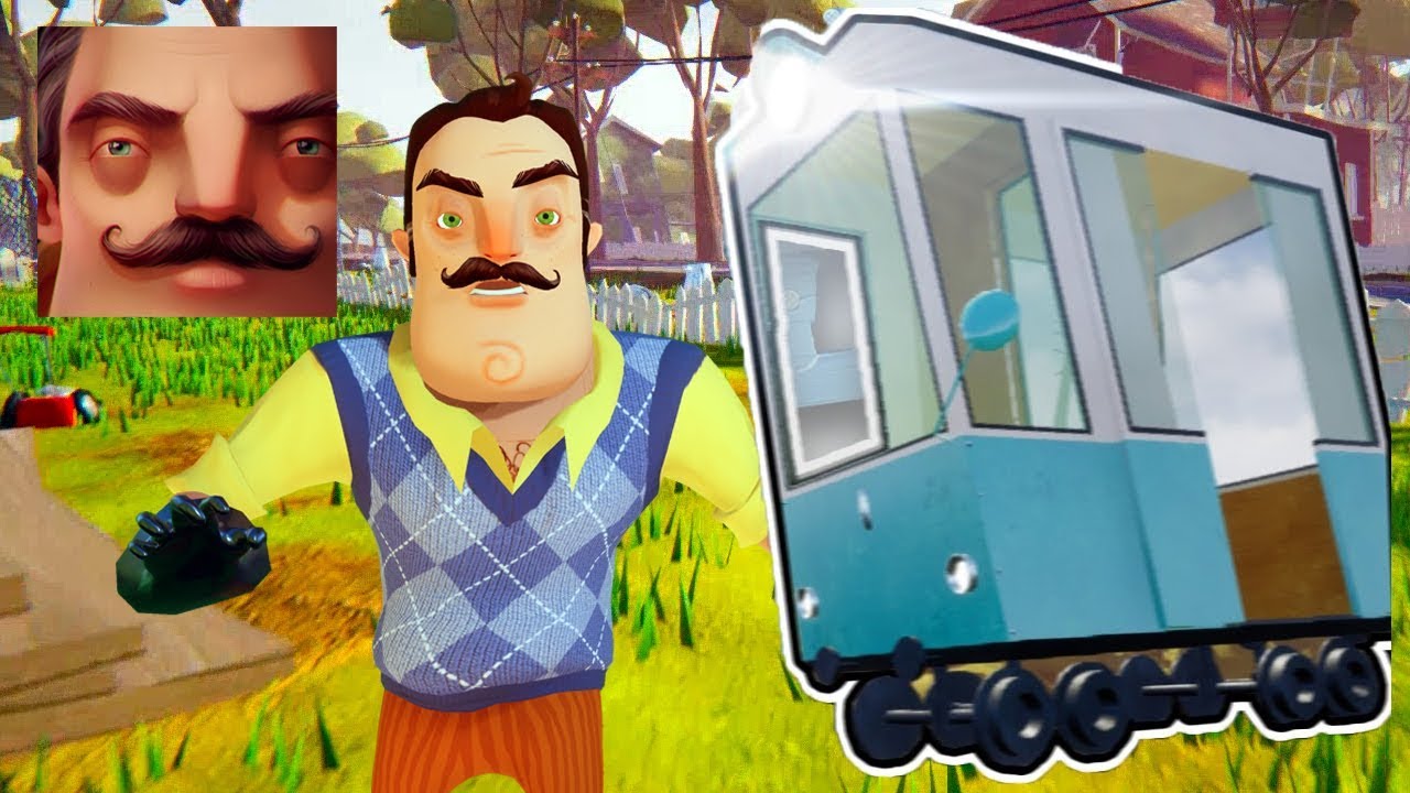 Hello Neighbor - Train knocked down a neighbor Donald D Act 3 Gameplay Walkthrough