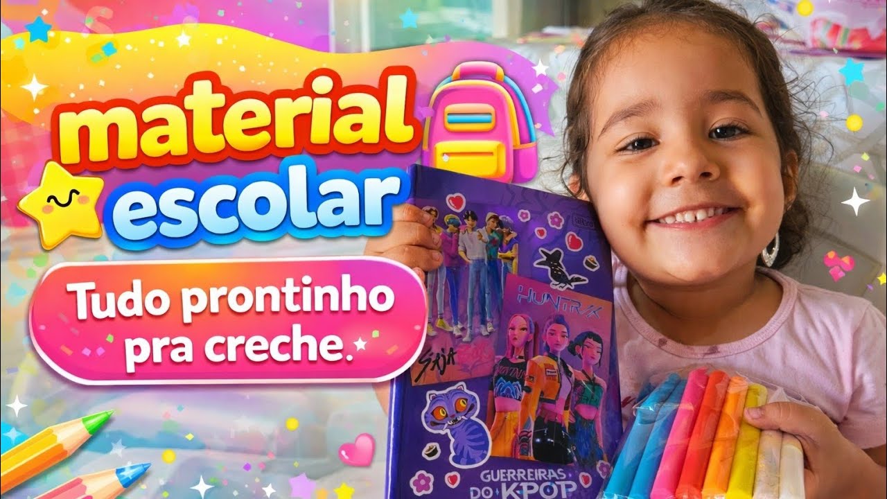 MATERIAL ESCOLAR DA CRECHE - CACAU 3 ANOS
