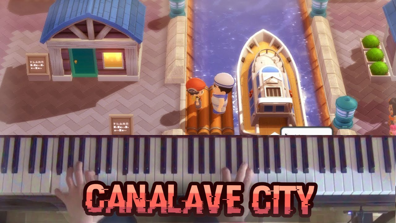 🌊 Pokémon Brilliant Diamond/Shining Pearl - Canalave City on Piano