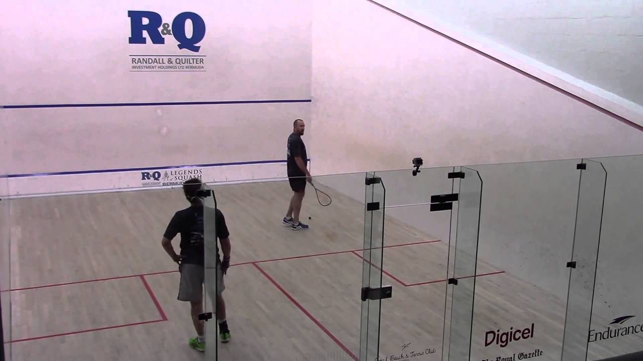 Bermuda R&Q Legends of Squash 2016 John White vs Jonathon Power G2