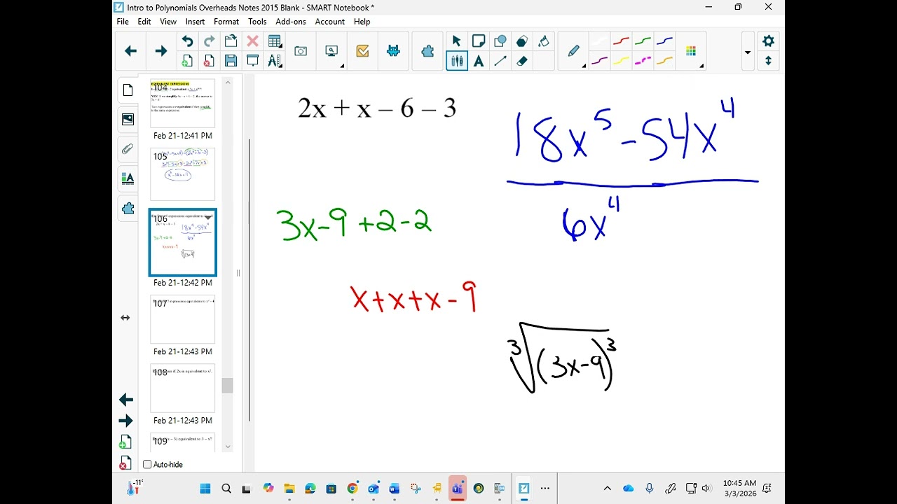 10FT Equivalent Expressions