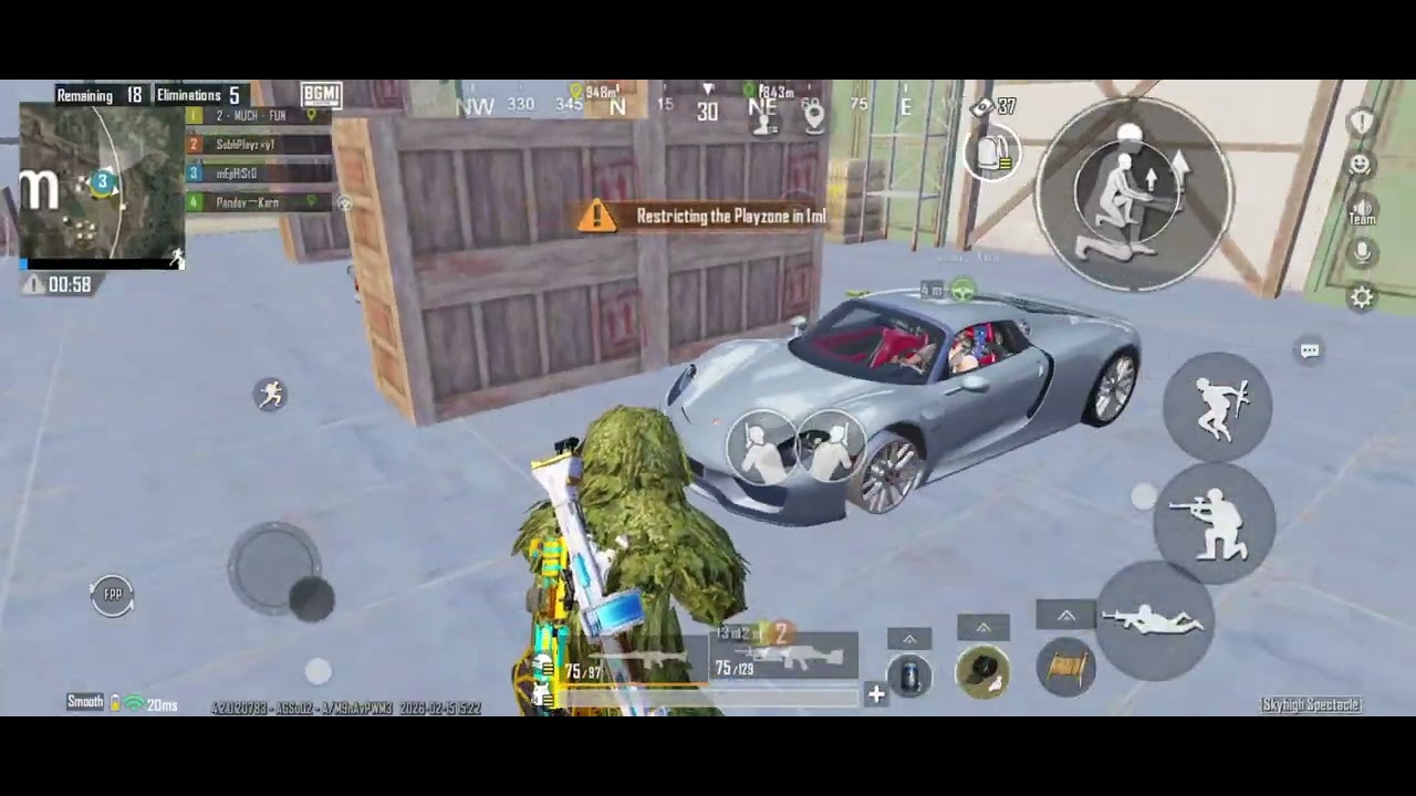 Car Paglu🤭🚗...This skin deserves a chicken dinner 🐔🔥... Game play - 2 