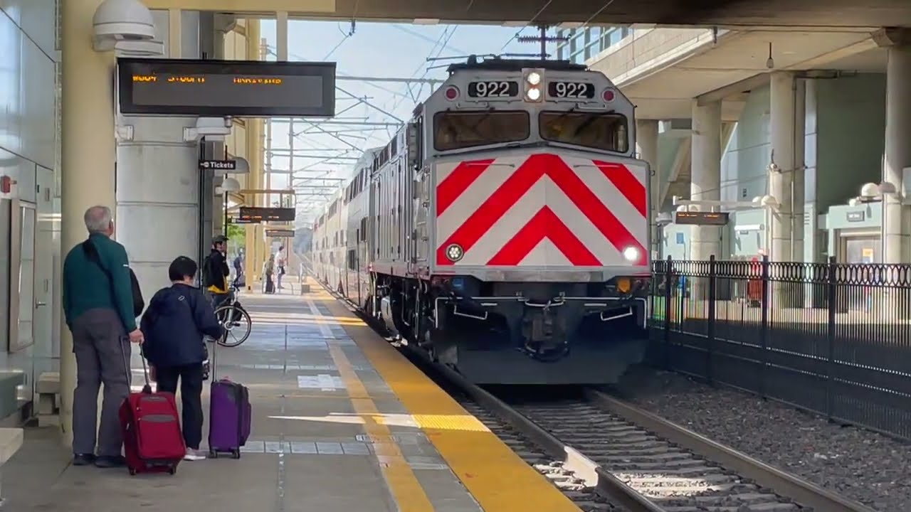 Caltrain Ride from Millbrae to Menlo Park behind F40PH-922 on 4/28/23