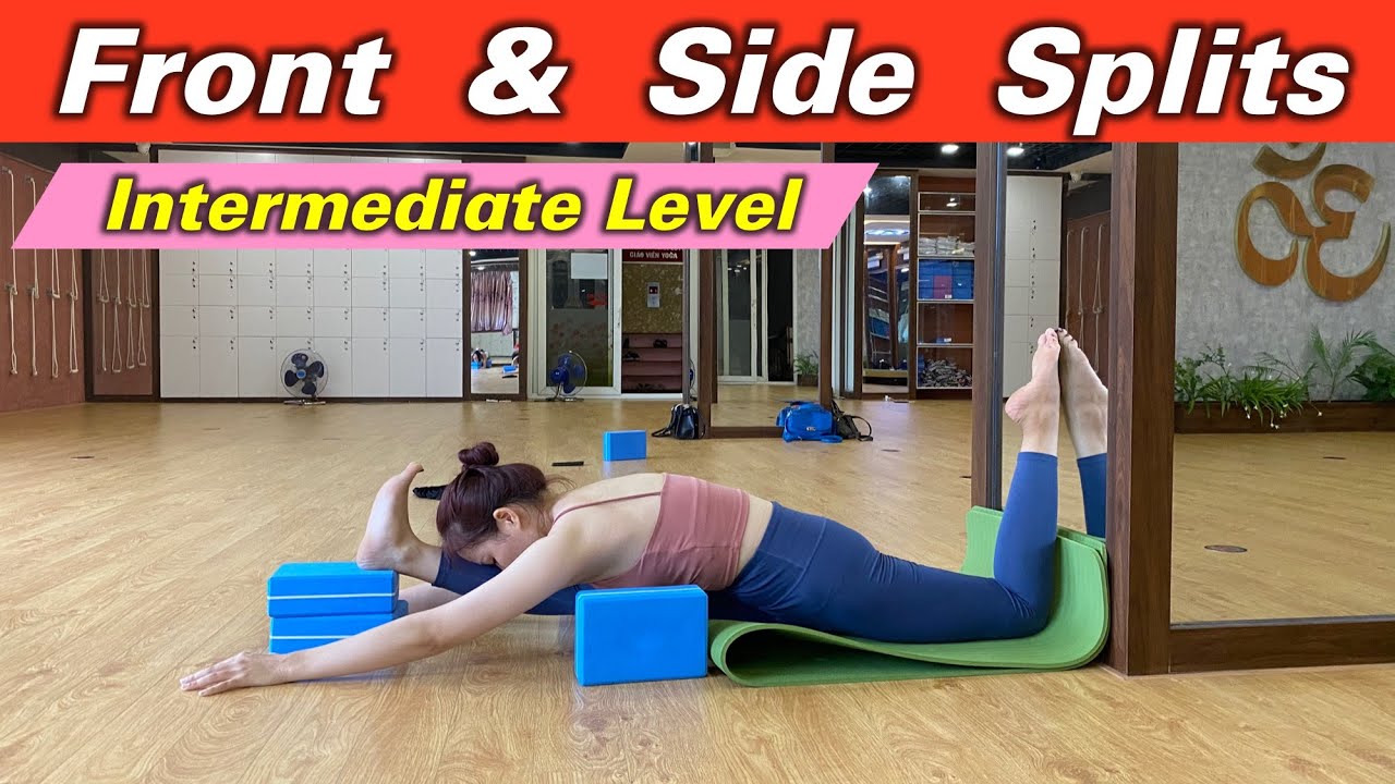 Front Splits and Side Splits Intermediate Level | Hip Opening Yoga | Yograja