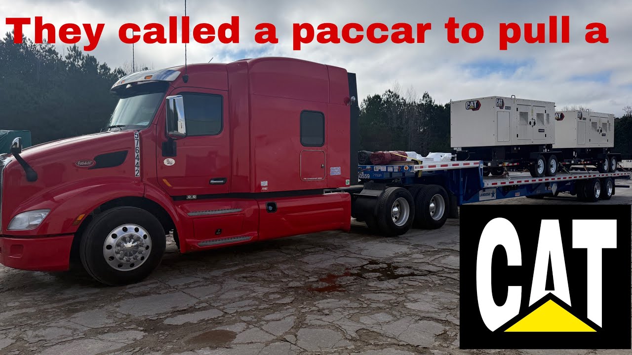 Л-Моу тянет этот тягач CAT Power в Техас, рассказывая о своем грузовике Lone Mountain Truck/OTR н...