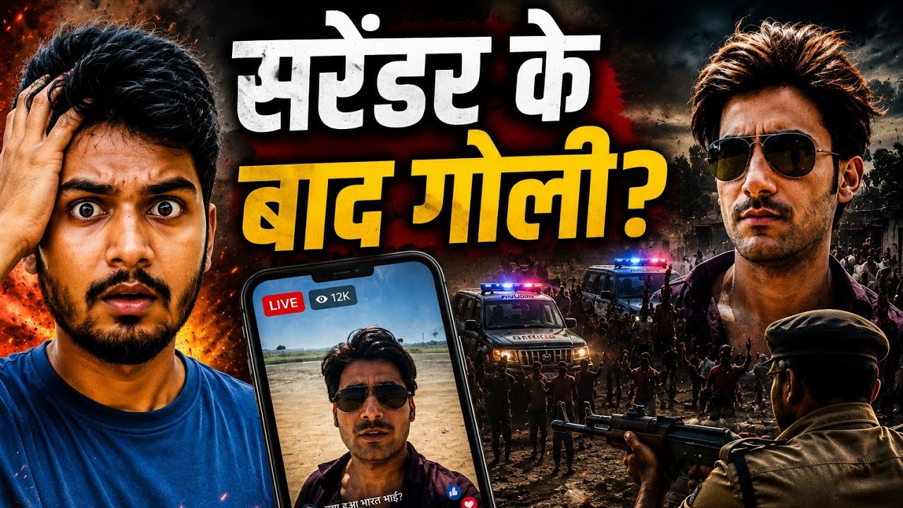 सरेंडर के बाद गोली? |भरत तिवारी Encounter Case का पूरा सच |Last Facebook live Explained |@ajupendra 