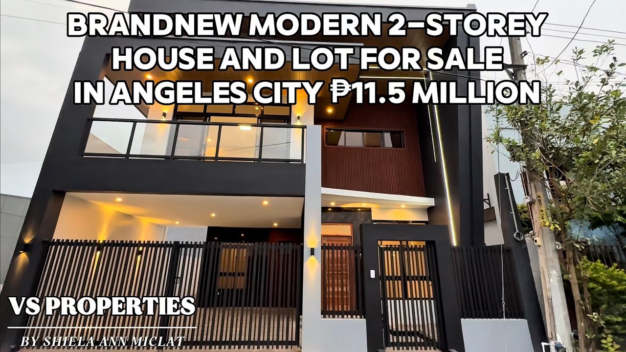 BRANDNEW MODERN 2-STOREY HOUSE AND LOT FOR SALE IN ANGELES CITY ₱11.5 MILLION
