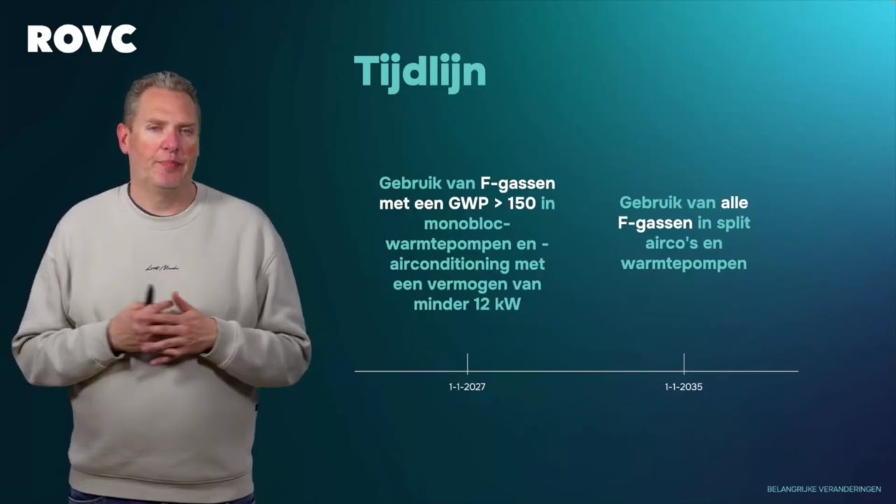 Online training 'Nieuwe F-gassenregels vanaf 2025 – ben jij er klaar voor?' – door ROVC