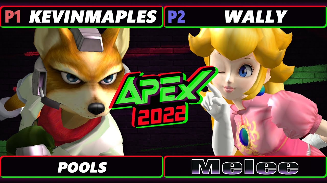 Apex 2022 - KevinMaples (Fox) Vs. Wally (Peach) SSBM Melee Tournament