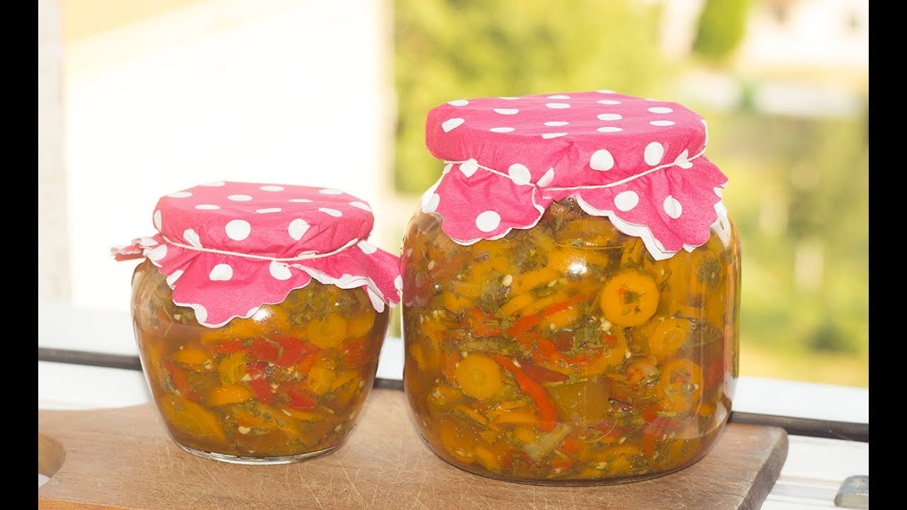 ZIMNICA  - Recept za salatu od pečenih paprika,šargarepe i belog luka