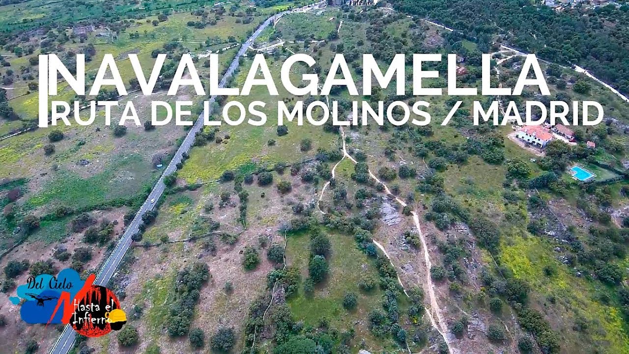 DEL CIELO NAVALAGAMELLA Y LA RUTA DE LOS MOLINOS A 200 METROS / MADRID RUTAS VERDES / ESPA&Ntilde;A / TRAIL