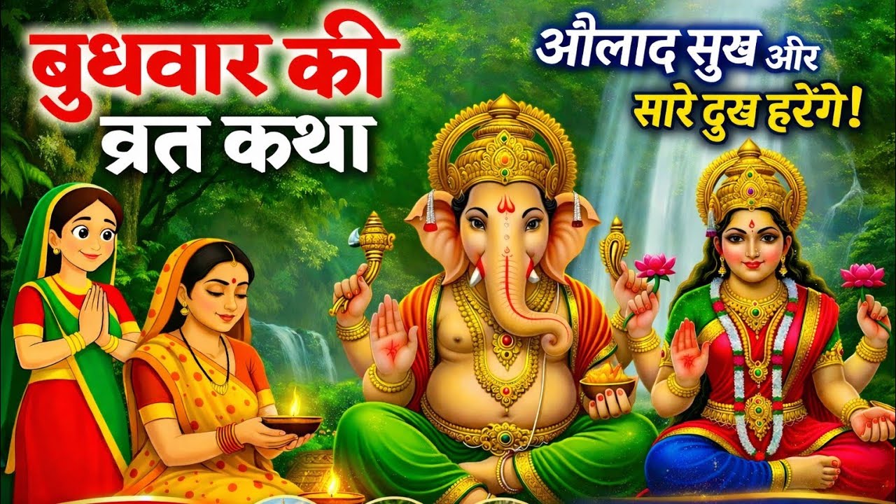 बुधवार व्रत की पवित्र कथा जो हर दुख हर लेती है | Ganesh Ji Ki Katha | Buddhwar Vrat Katha Ganpati