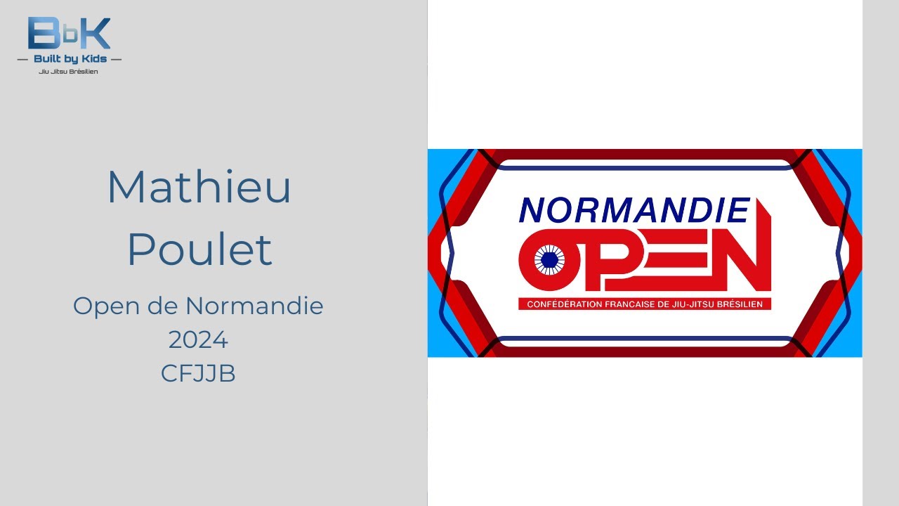Mathieu Poulet- Open de Normandie CFJJB
