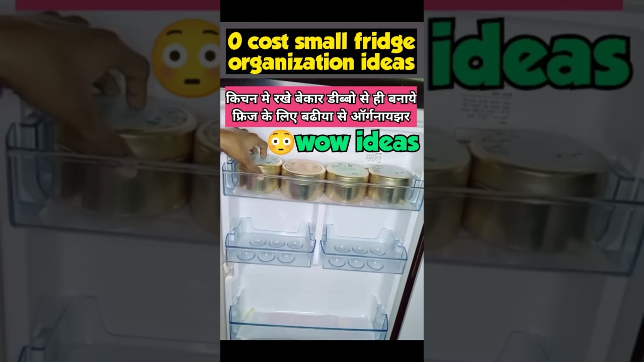 Amazing tips for fridge organization |किचन मे रखे बेकार डिब्बो से बनाये फ्रिज के लिए बढीया ऑर्गनायझर