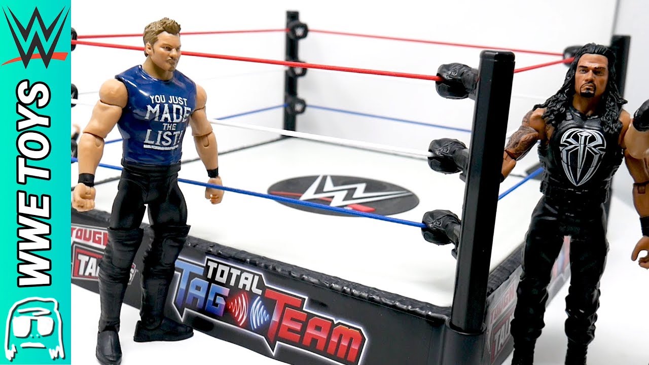 WWE Tough Talkers Total Tag Team Ring Toy Playset Unboxing, Construction & Review!!